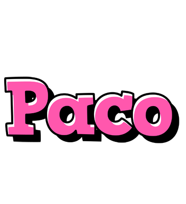Paco girlish logo