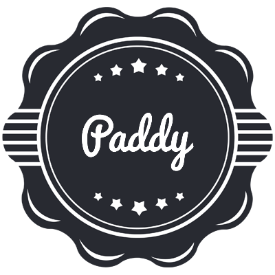 Paddy badge logo