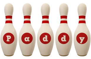 Paddy bowling-pin logo