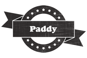 Paddy grunge logo