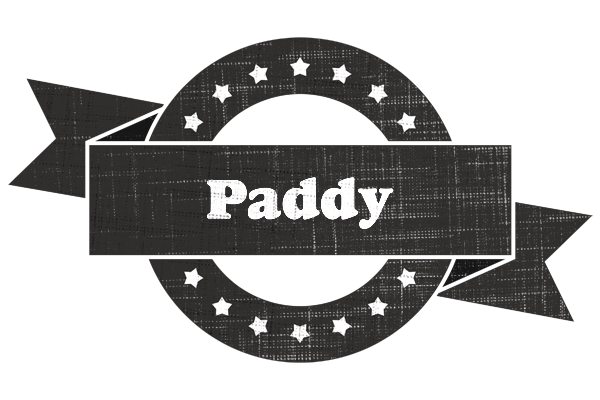 Paddy grunge logo