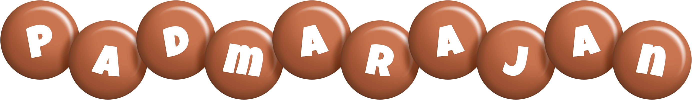 Padmarajan candy-brown logo