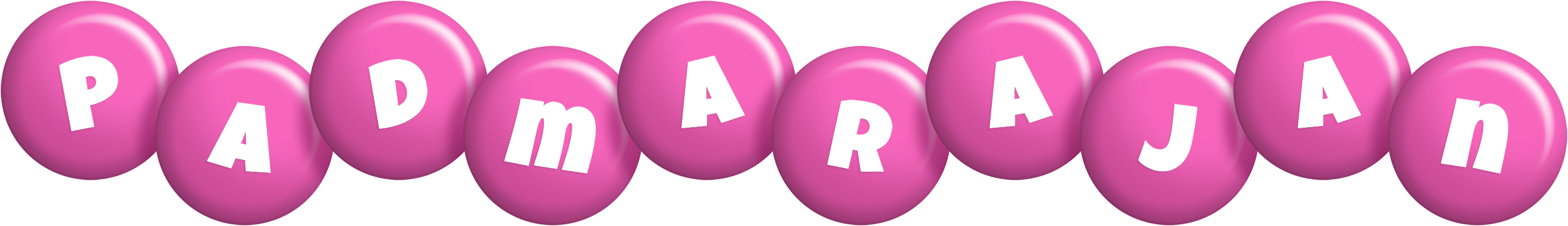 Padmarajan candy-pink logo