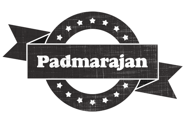 Padmarajan grunge logo