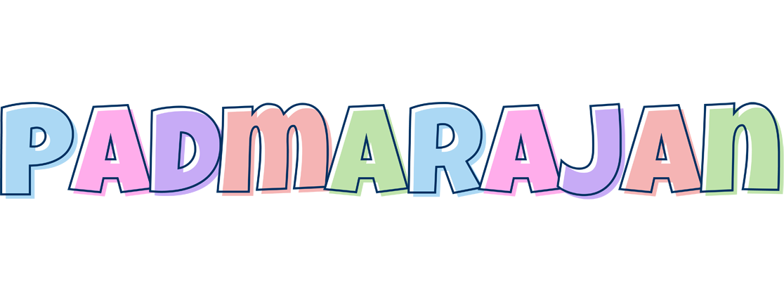 Padmarajan pastel logo