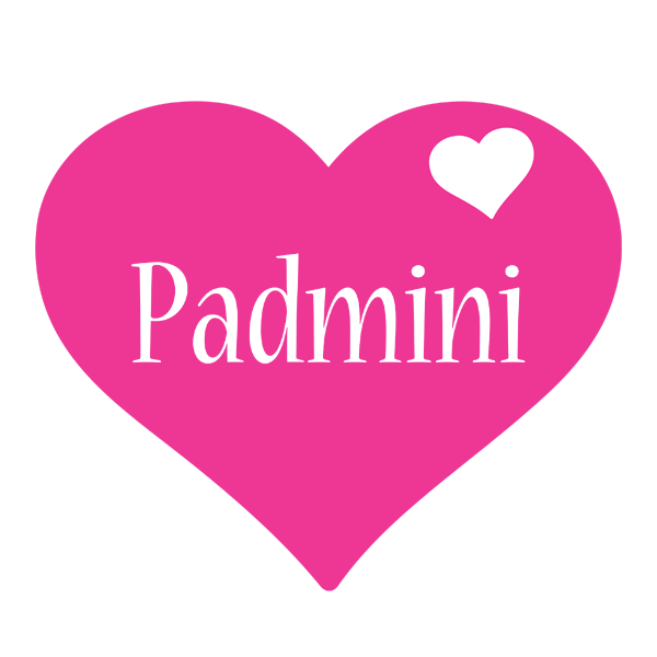 Padmini love-heart logo