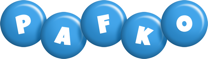 Pafko candy-blue logo