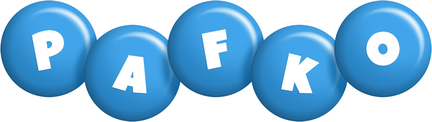 Pafko candy-blue logo