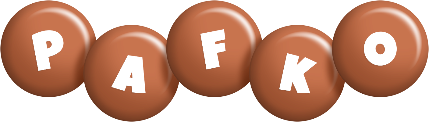 Pafko candy-brown logo