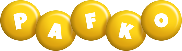 Pafko candy-yellow logo