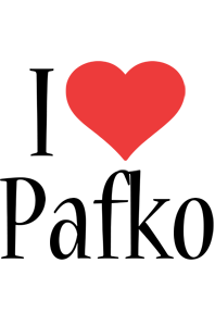 Pafko i-love logo