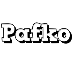 Pafko snowing logo