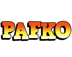 Pafko sunset logo