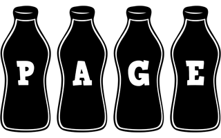 Page bottle logo