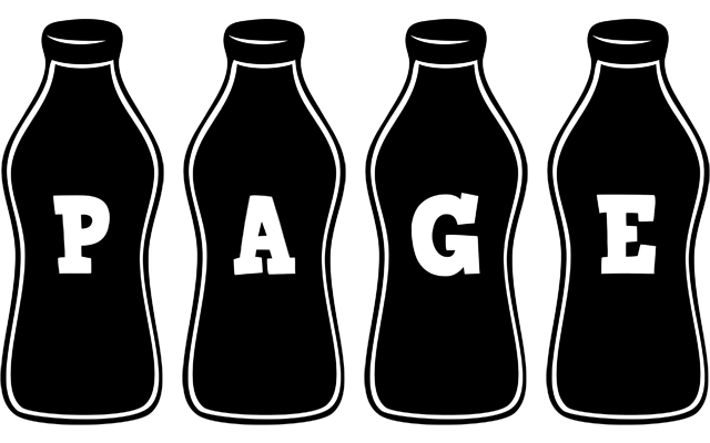 Page bottle logo
