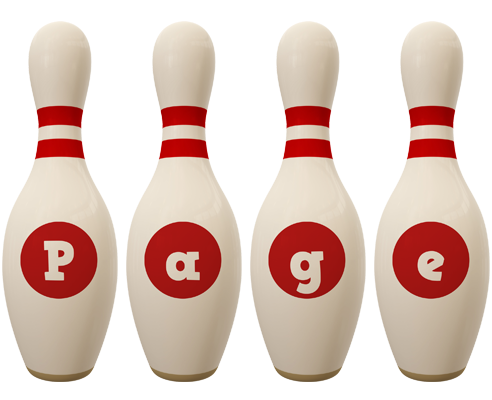 Page bowling-pin logo
