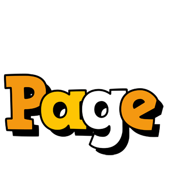 Page cartoon logo