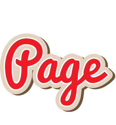 Page chocolate logo