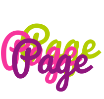 Page flowers logo