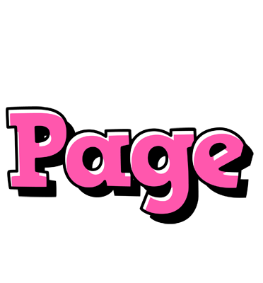 Page girlish logo