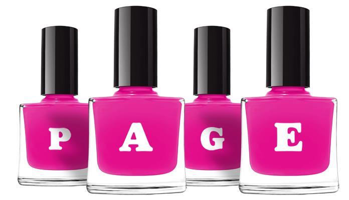 Page nails logo