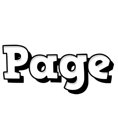 Page snowing logo