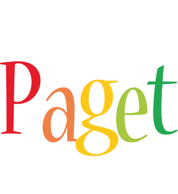 Paget birthday logo