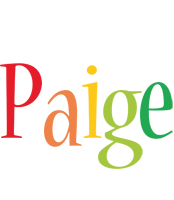 Paige birthday logo