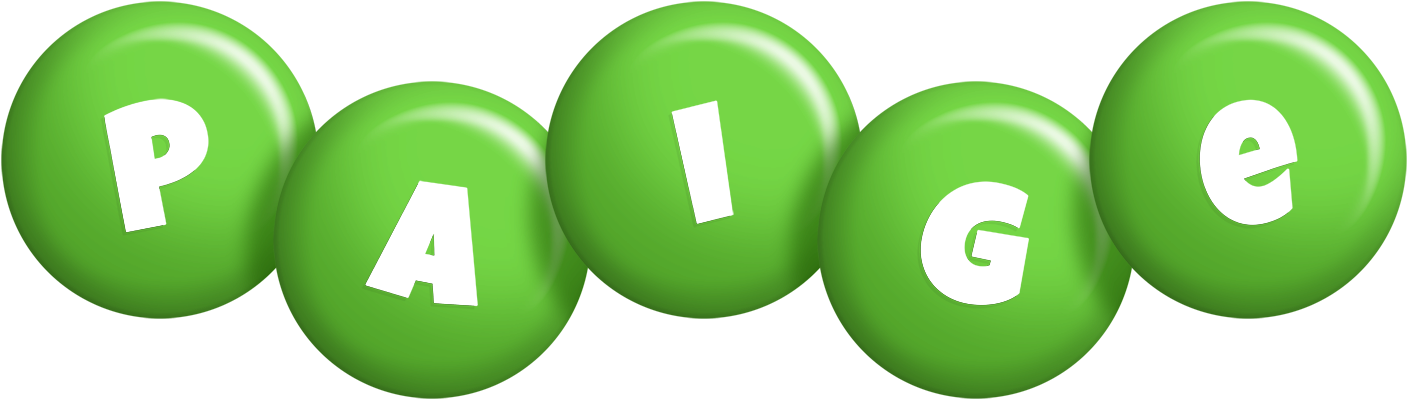 Paige candy-green logo