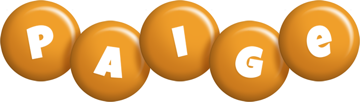 Paige candy-orange logo