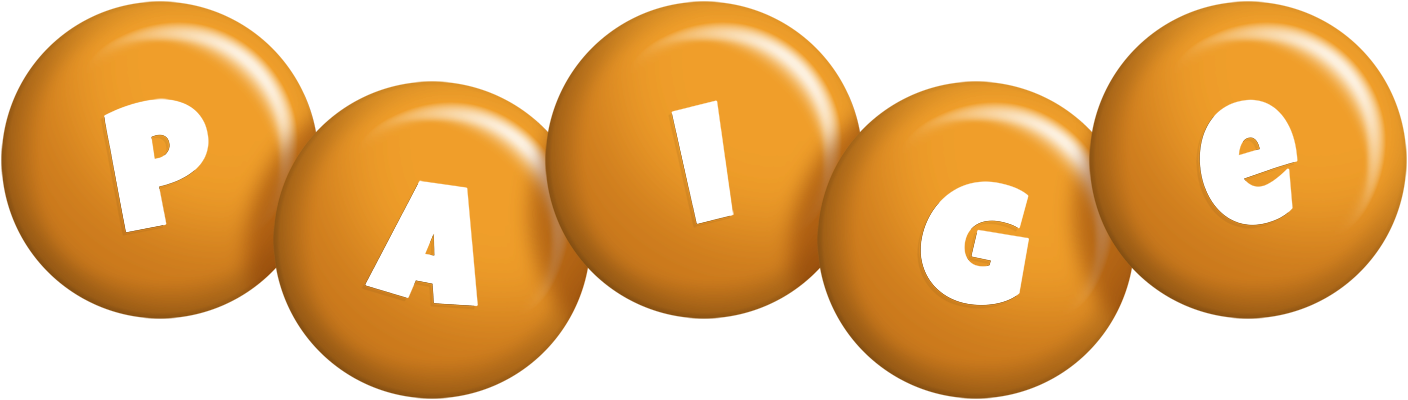 Paige candy-orange logo
