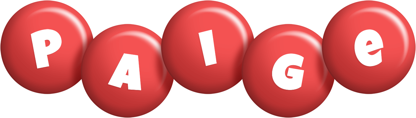 Paige candy-red logo