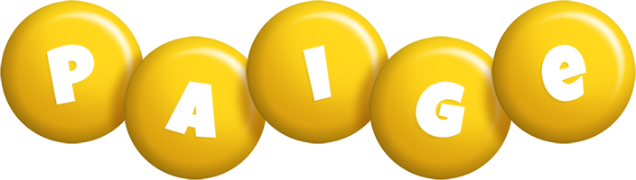 Paige candy-yellow logo
