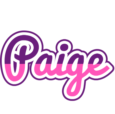 Paige cheerful logo