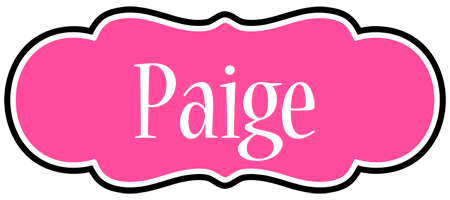 Paige invitation logo