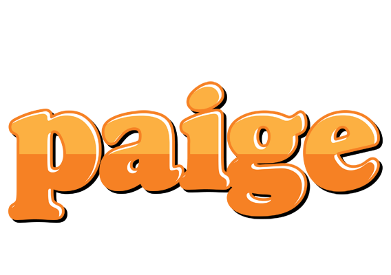 Paige orange logo