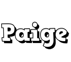 Paige snowing logo