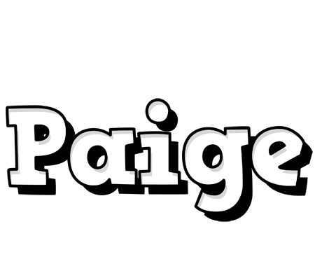 Paige snowing logo