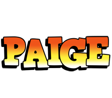 Paige sunset logo