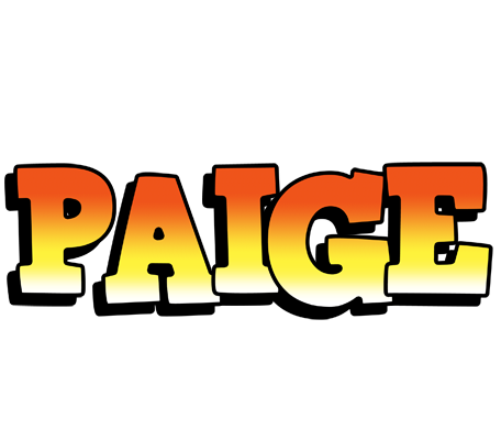 Paige sunset logo