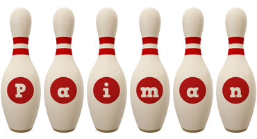 Paiman bowling-pin logo