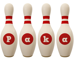 Paka bowling-pin logo