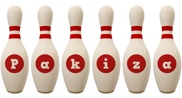 Pakiza bowling-pin logo