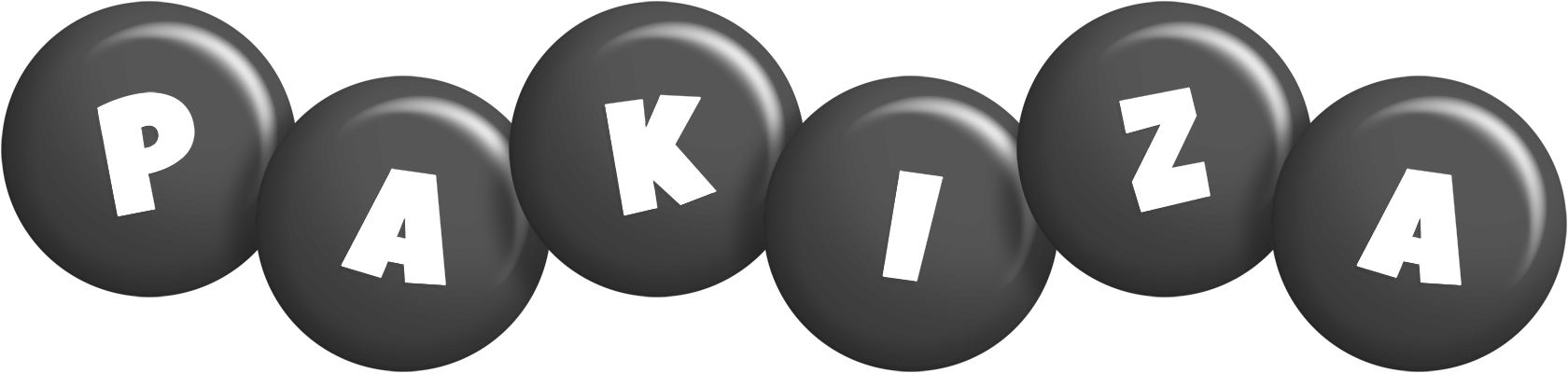 Pakiza candy-black logo