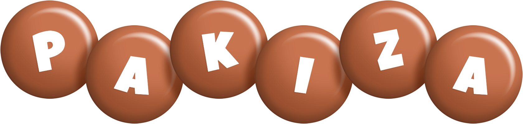 Pakiza candy-brown logo