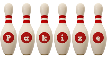 Pakize bowling-pin logo