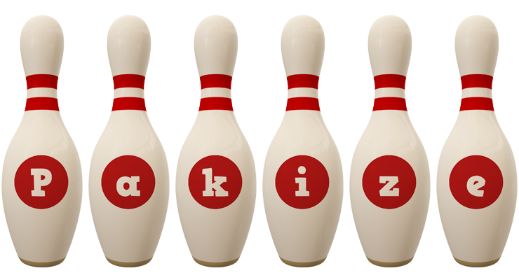 Pakize bowling-pin logo