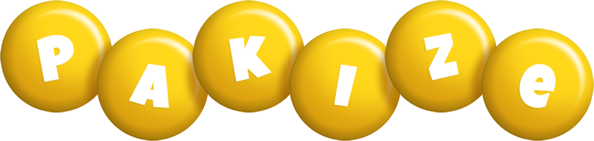 Pakize candy-yellow logo