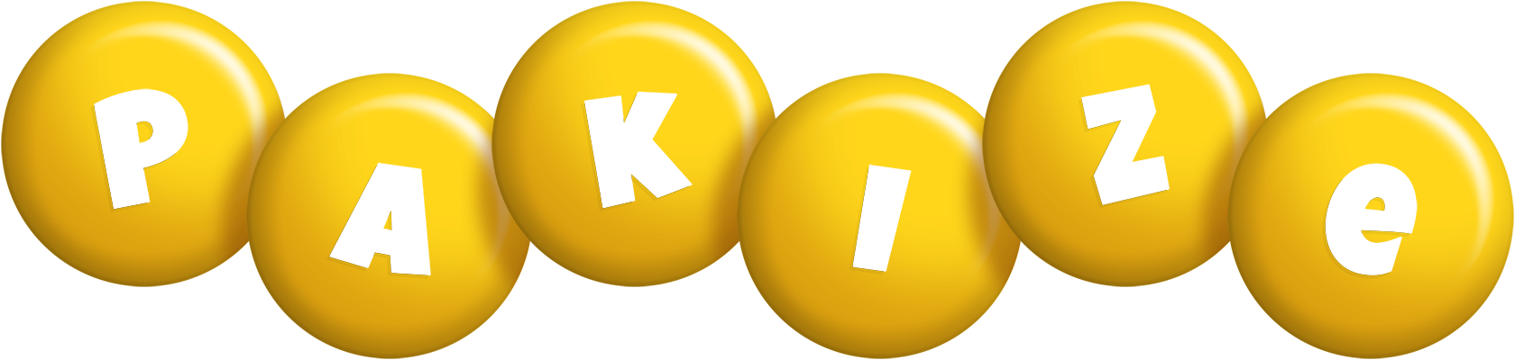 Pakize candy-yellow logo