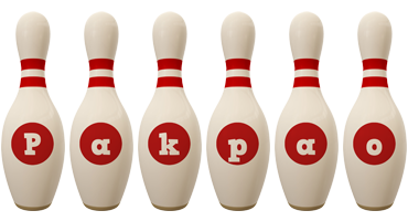 Pakpao bowling-pin logo
